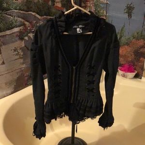 Spin Doctor lace and ruffles jacket, Medium!